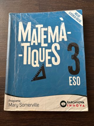 Mary Somerville 3 ESO. Matemàtiques Novetat