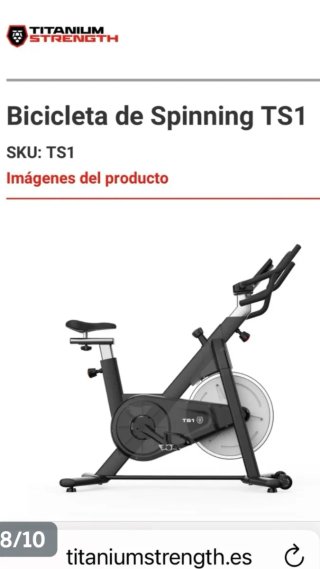 Bicicleta spining Titanium Strength magnetica
