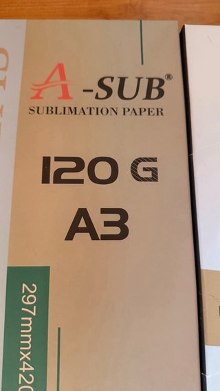 Papel Sublimación A3 A-SUB 120g 100 hojas