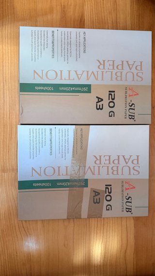 Papel Sublimación A3 A-SUB 120g 100 hojas