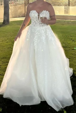 Vestido de Novia Blanco Encaje