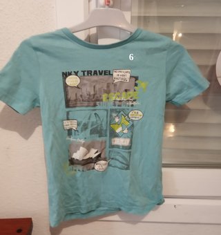 Camisetas manga corta niño talla 5/6