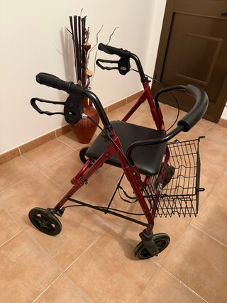 Andador Plegable con Asiento y Canasta