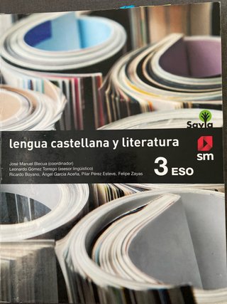 Lengua castellana y literatura, 3 ESO
