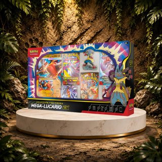 Colección Pokémon Mega-Lucario EX con Figura