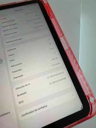 Ipad 10 256gb rosa A2696