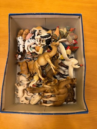 Lote Juguetes Animales Granja y Salvajes