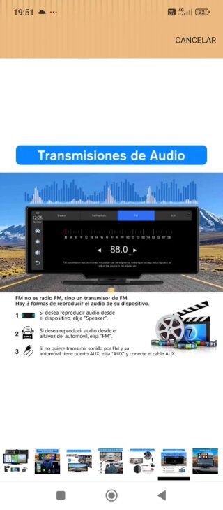 Pantalla de coche nueva sin usar en Leganés