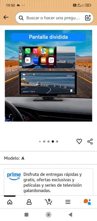 Pantalla de coche nueva sin usar en Leganés