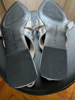 Bailarinas plateadas brillo Zara 39