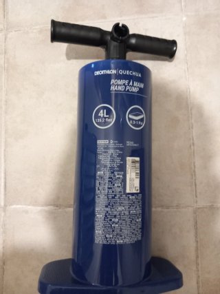 Colchon hinchable + bomba aire 4 litros