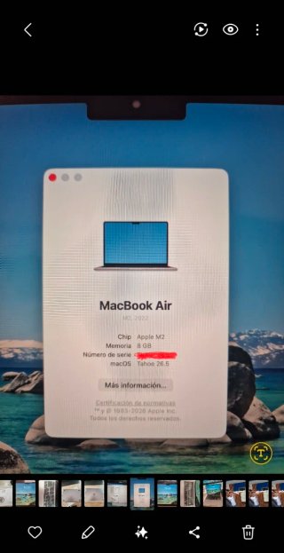 Apple MacBook Air M2 13 Gris Espacial