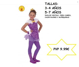 Disfraz infantil Rubies Tallas 3-4 años