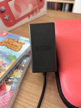 Nintendo switch lite rosa + juegos + accesorios