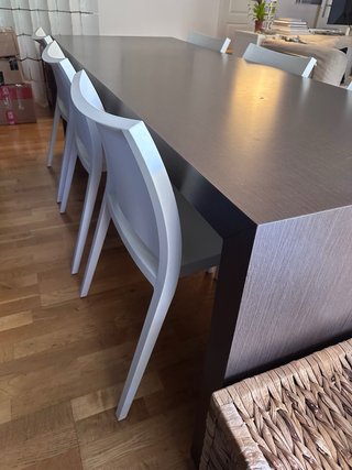 Mesa comedor wengué 210x80 cm