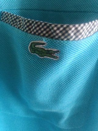 Polo Lacoste Celeste con Taschino Originale