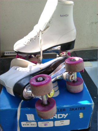 Patines Randy Talla 36 Botas Blancas Años 80