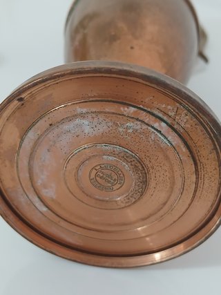 Brocca Vaso Rame e Ottone L. Lecellier Villedieu