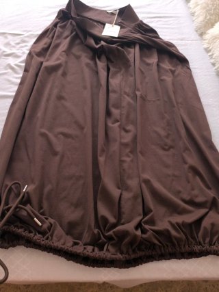 Falda Larga Zara Marrón T-S Nueva