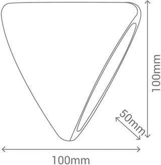 2 Apliques de Pared Triangulares Sulion