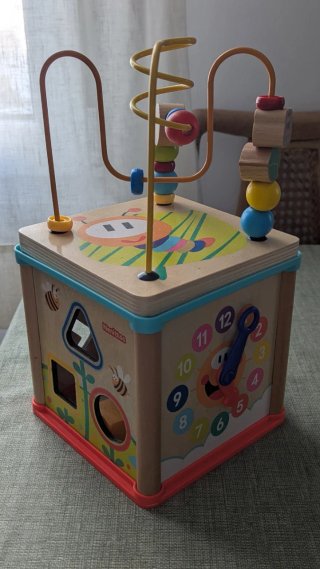 Cubo de Actividades Juguettos Nenittos Madera