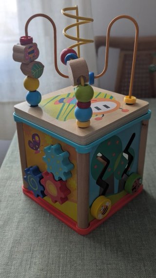 Cubo de Actividades Juguettos Nenittos Madera