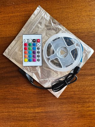 Striscia LED RGB 4m USB con telecomando multicolor