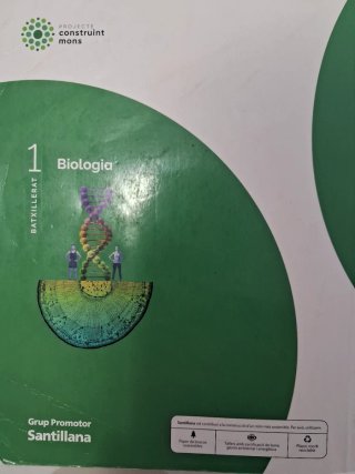 Libro de 1r de bachillerato de Biología.Santillana