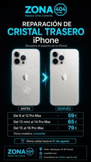 Cristal Trasero iPhone