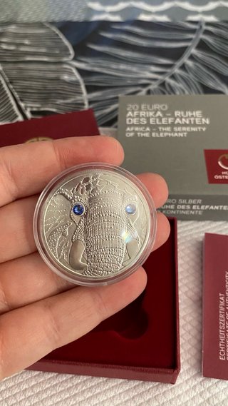 Moneda Elefante Austria 2022
