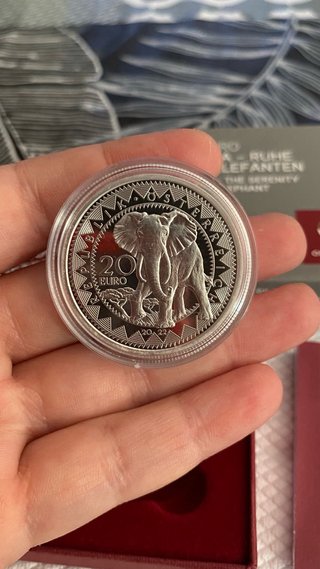 Moneda Elefante Austria 2022