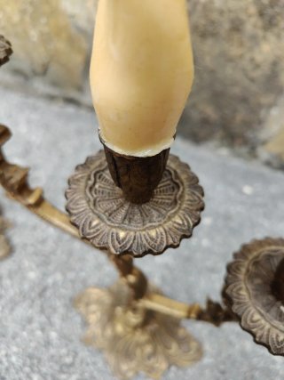 Candelabros Vintage Dorados
