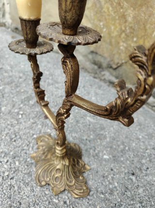 Candelabros Vintage Dorados