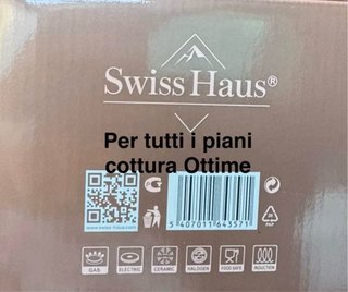 Set 3 Padelle Swiss Haus Ceramica