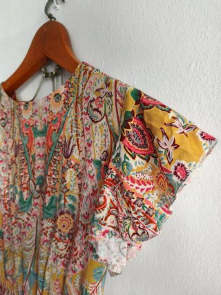 Vestido corto boho ethnic paisley