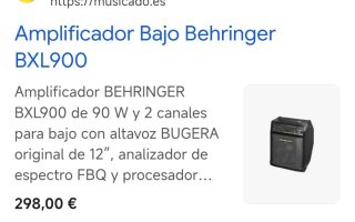 Amplificador Bajo Behringer BHL900