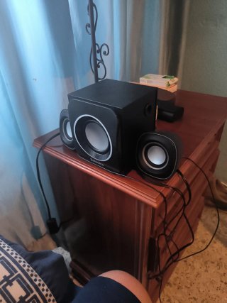 Altavoces Selecline Negro/Plata