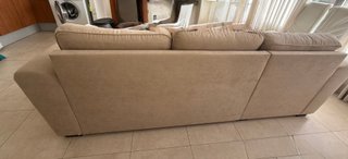 Sofá 2 plazas chaise longue beige