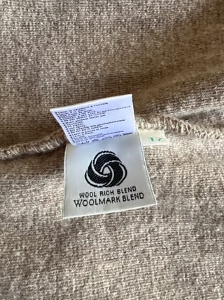 Cárdigan Lana Lacoste Gris Talla L