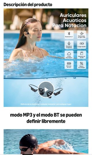 Auriculares Bone Conduction Wireless