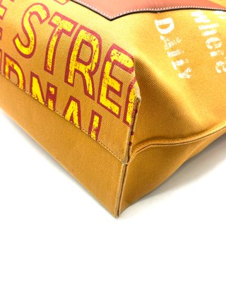 Bolso Loewe The Street Journal Tote Marrón/Amarill