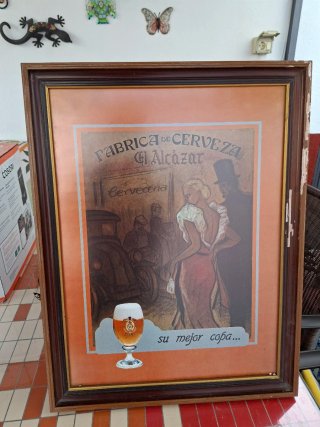 Cuadro cerveza Alcazar antiguo