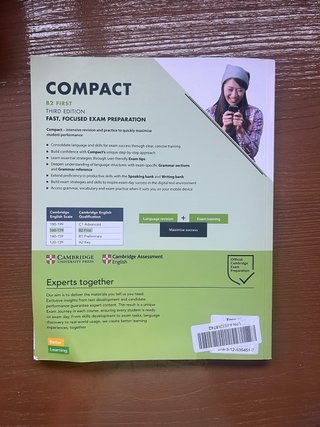 Libro y workbook Cambridge para preparar B2