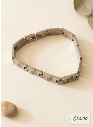 Bracciale uomo argento