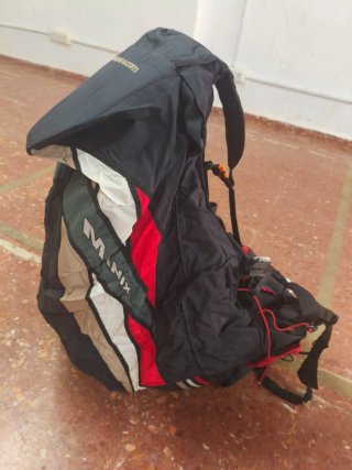 Parapente completo: Vela A, silla y mochila