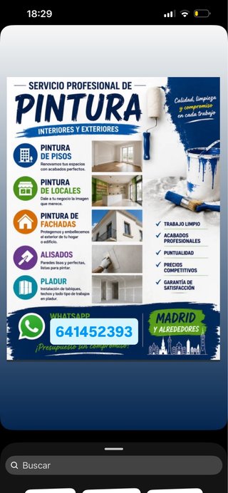Servicio de Pintura Profesional Interiores y Exter