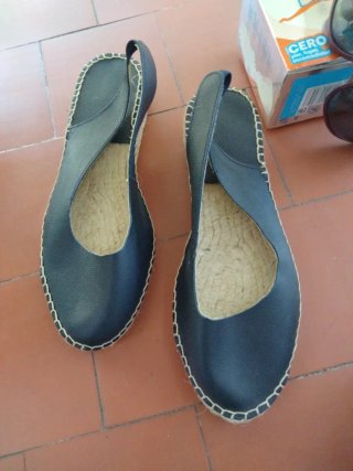 Sandalias tacón alto fiesta. Alpargatas