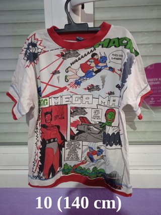 Camisetas manga corta niño talla 9/10.