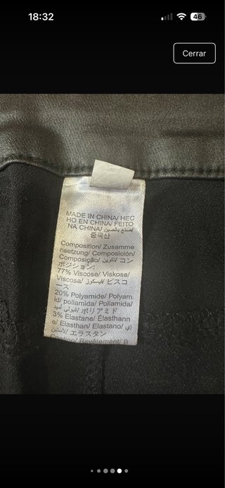 Pantalón legging negro talla S