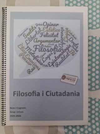 Cuadernillo de Filosofía 1r de bachillerato